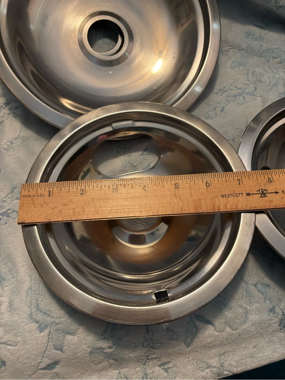 Stovetop Replacement Drip Pans-Silver